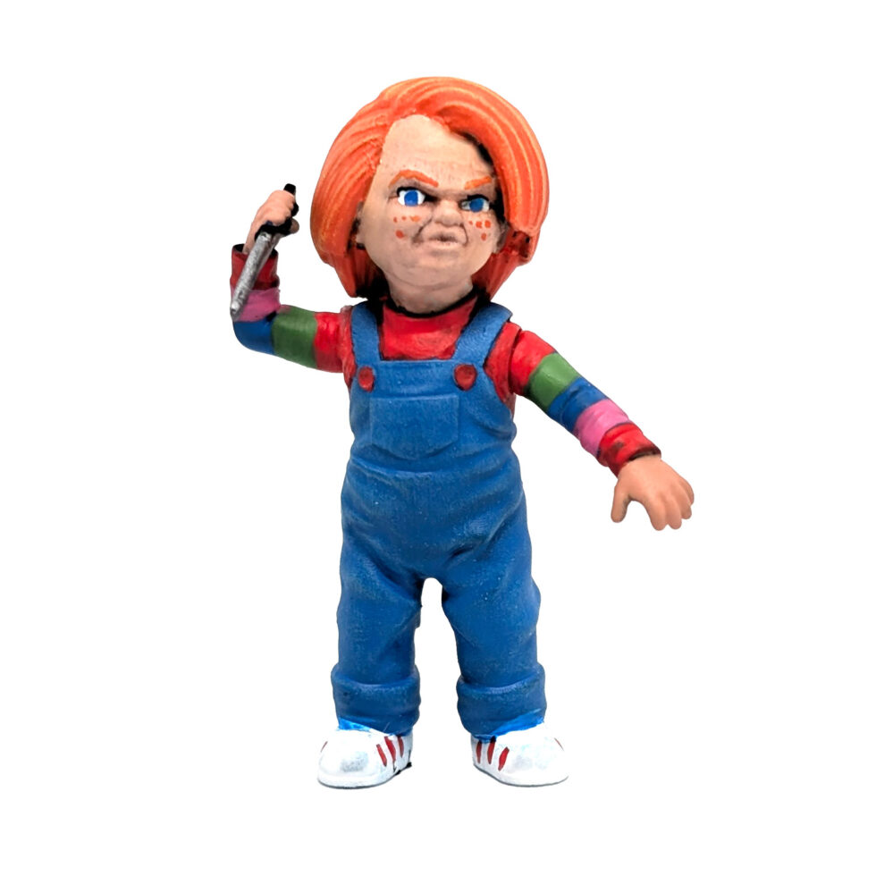 Good Guy Gone Bad Chucky miniature for Lemax Spooky Town, Dept. 56, miniature halloween village