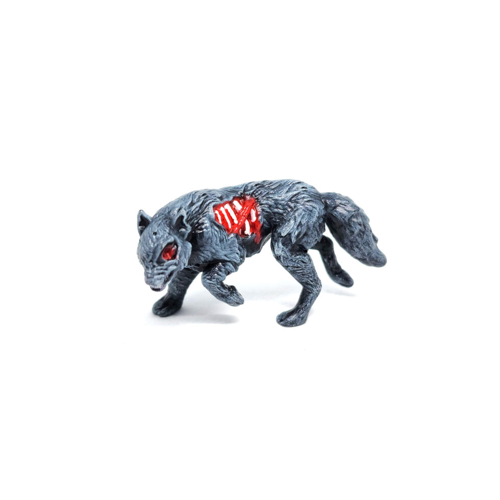 Miniature Zombie Dog for miniature halloween village, lemax, dept. 56