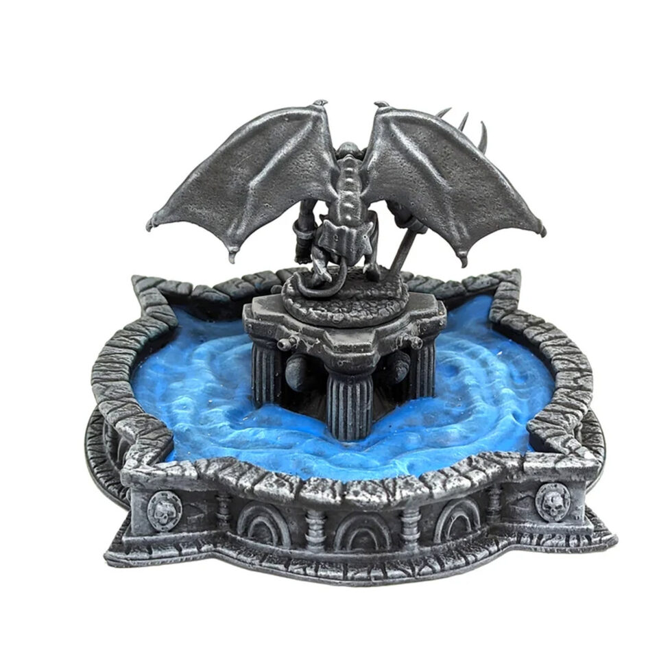 Large Fountain for Halloween Village, Lemax Spooky Town, Dept 56