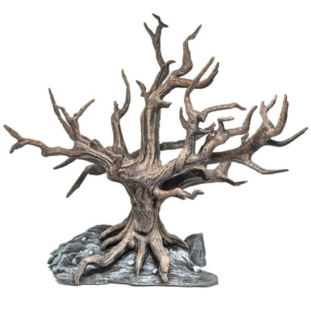 the forsaken elm miniature spooky haunted tree for lemax spooky town, dept 56, halloween village