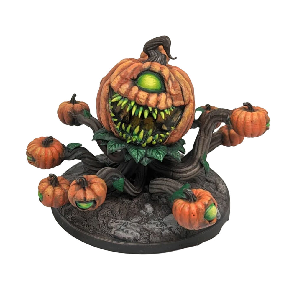 The hollow king, pumpkin king for lemax spooky town, dept. 56, miniature halloween village