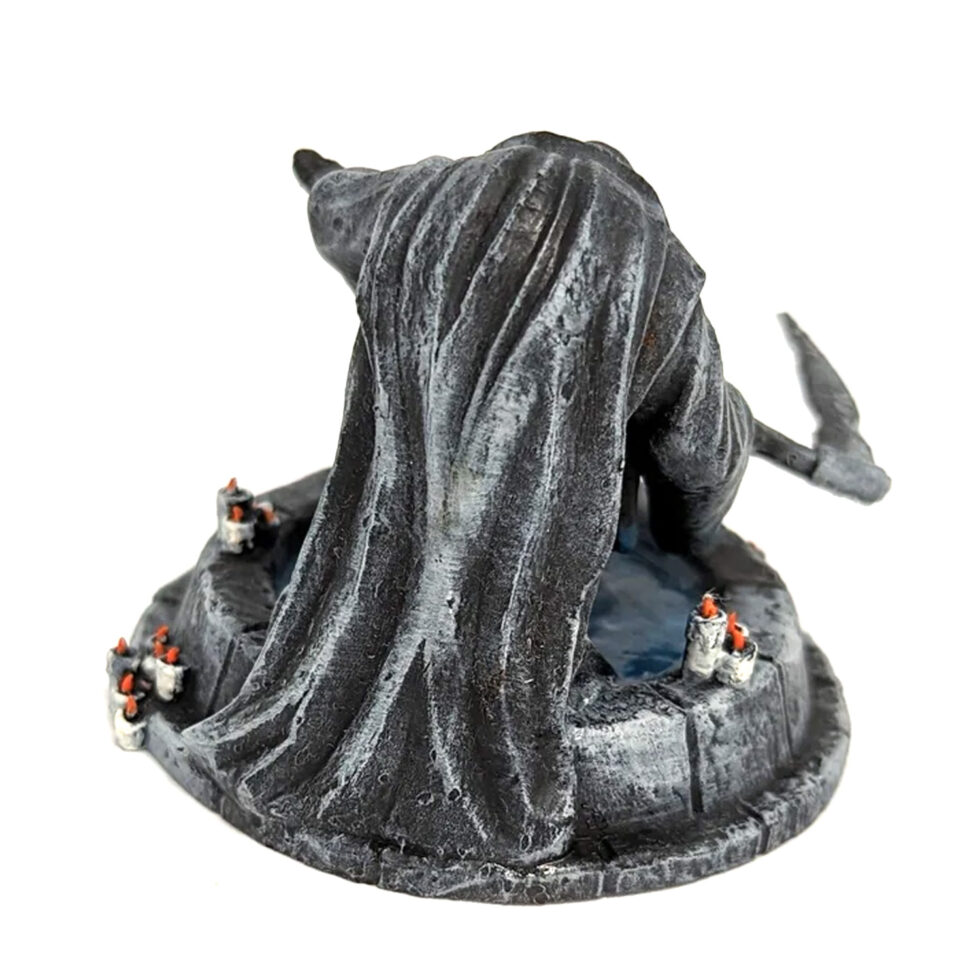 weeping reaper fountain for miniature halloween village