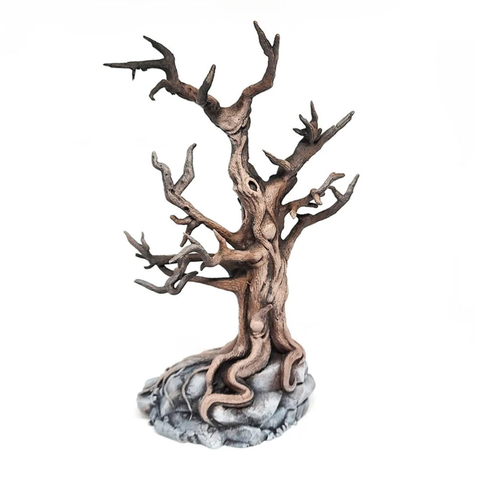 Hollowroot Haunt Tree for miniature halloween village, lemax spooky town, department 56