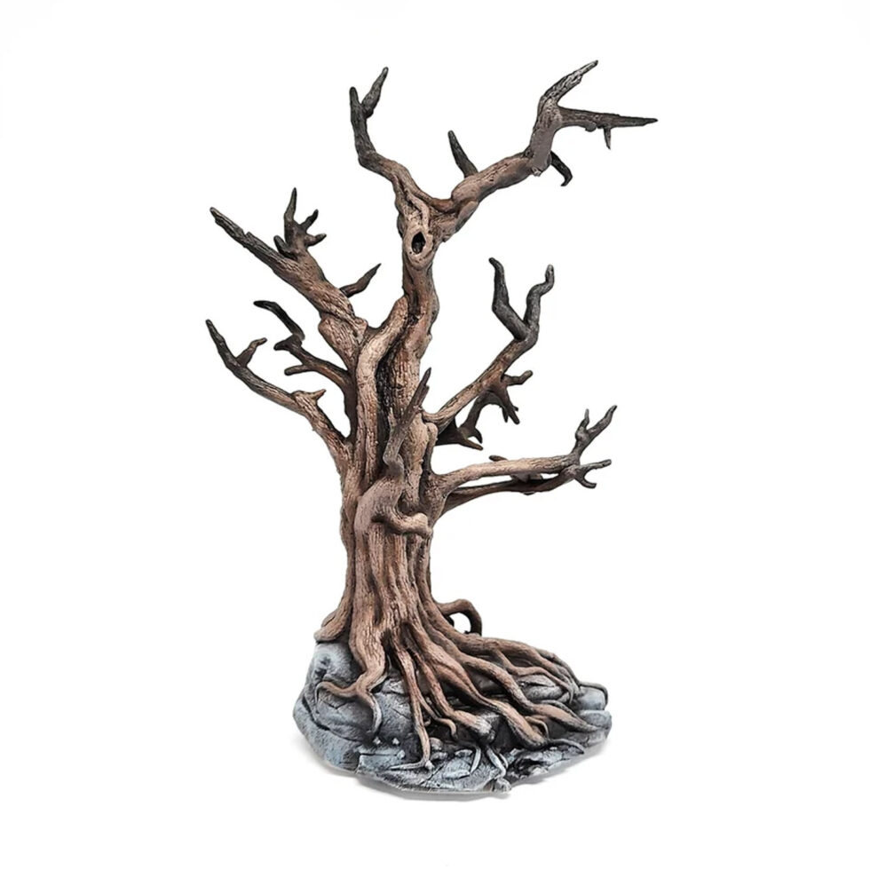 Hollowroot Haunt Tree for miniature halloween village, lemax spooky town, department 56